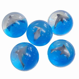 あす楽12時！ スーパーボール 3Dドルフィン45mm25個【KISSB61097】