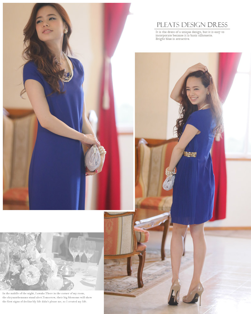 結婚式 結婚式ワンピース パーティドレス P16sep15 上品 ワンピ ス プリーツ ワンピース 秋冬 フォーマルワンピース ドレス ジャージー ミセス パーティードレス 膝丈 パーティー 服装 Aライン 服 通販 謝恩会 Onepiece ワンピース 結婚式ワンピース 結婚式