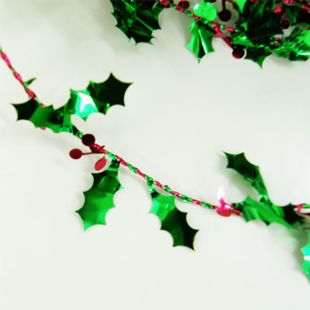 【楽天市場】クリスマス 飾り付け ホリーベリー ワイヤー ガーランド 750cm 店舗装飾 キラキラ イベント ディスプレイ 壁