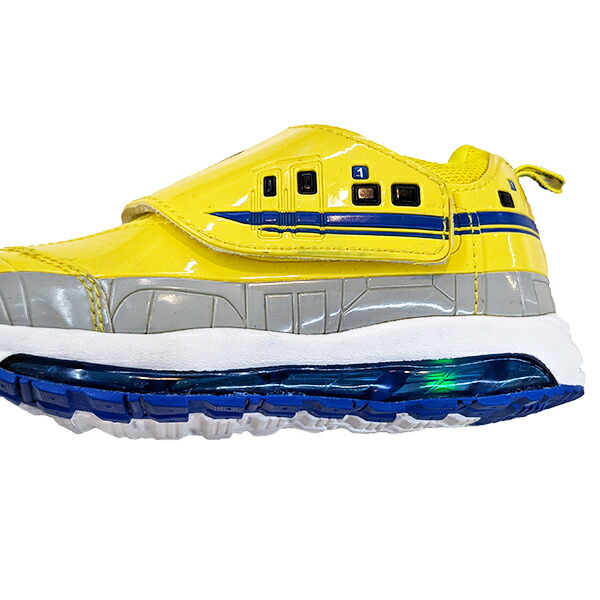 楽天市場 プラレール ドクターイエロー 光る フラッシュ スニーカー 電車 キッズ 男の子 子供靴 運動靴 イエロー 通学 入学 入園 祝い 新学期 パーティハウス楽天市場店