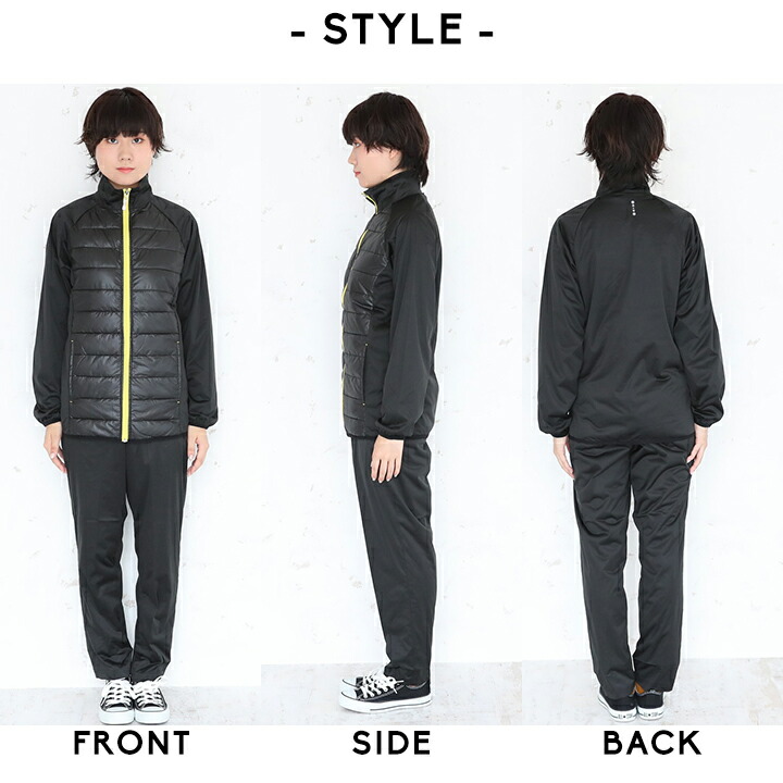 ウィンドブレーカー 上下 セットアップ アウター 中綿入り レディース 大きいサイズ 上下セット