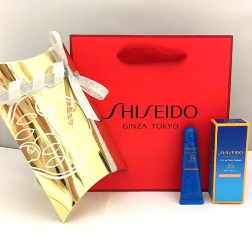 ギフトラッピング済 SHISEIDO Suncare(資生堂 サンケア) ＵＶリップカラースプラッシュ [SPF30・PA+++] 容量10g 日本製 (マイアミピンク)