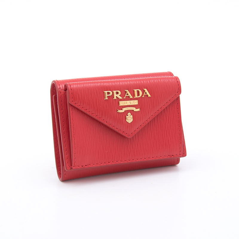 刺繍サービス バッティング手袋 PRADA プラダ 財布 1MH021 折り財布