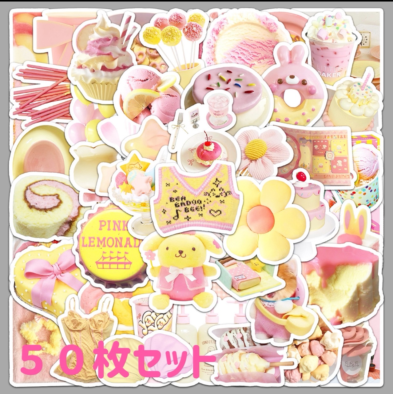 楽天市場】シール ディスプレイステッカー 箔押し 全6柄セット シート