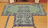 【直送品・大感謝価格 】【１人１個限り】いぐさ御前排敷き（四ツ唐花） TKR157744 ※拝敷(はいしき)のみです。
