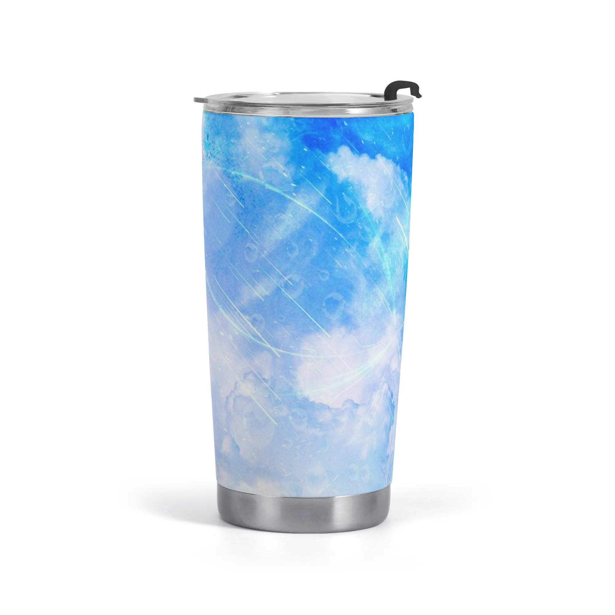 【直送品 同梱不可品】 雨にもまけず(タンブラー) タンブラー ユニセックス アクセサリー アート 青 風 空 雨 光 きれい スタイリッシュ お洒落 雲 幻想的 青空 想い 宮沢賢治 雨ニモマケズ