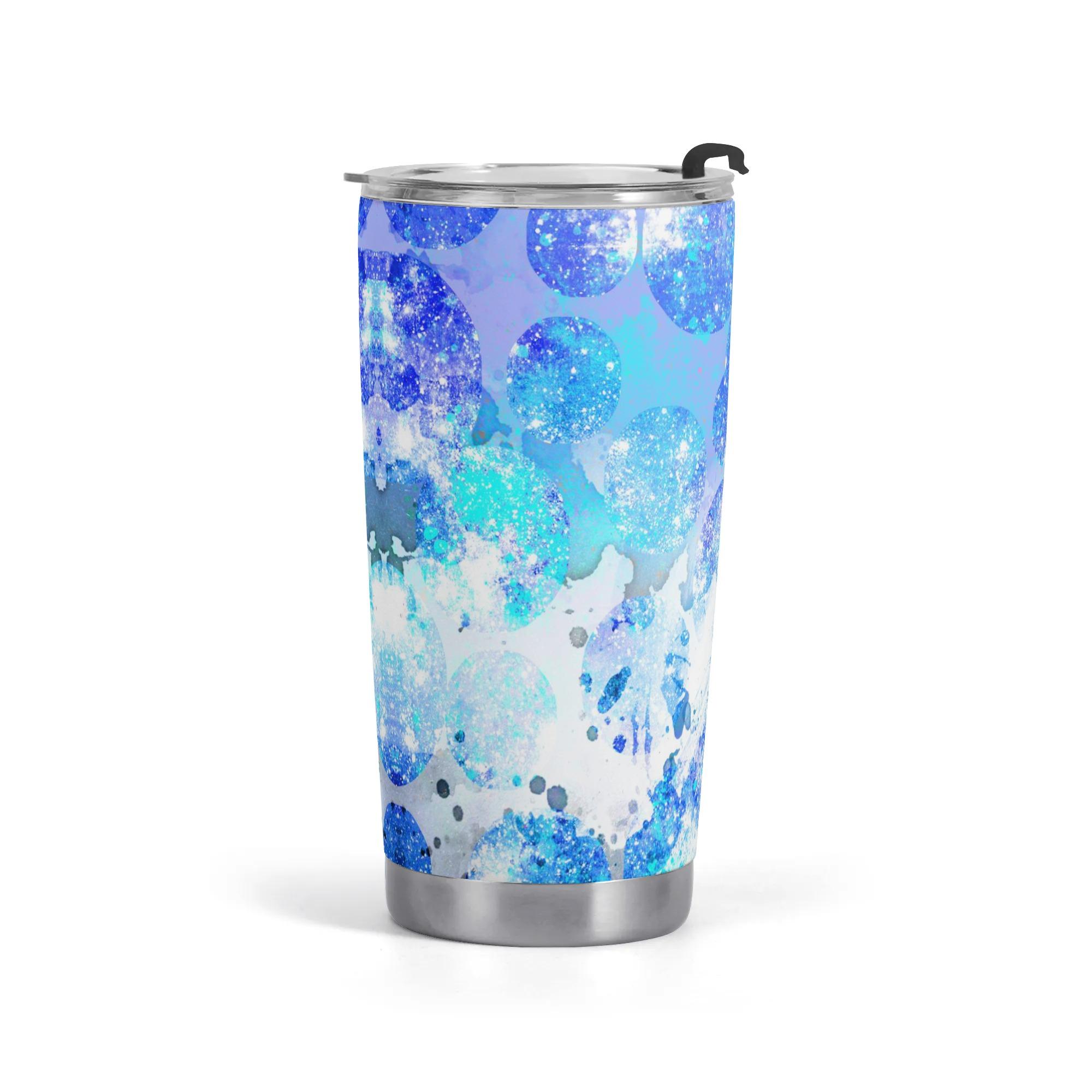 【直送品 同梱不可品】 UNIVERSE Splash Polka-dot(タンブラー) タンブラー ユニセックス アクセサリー アート ブルー パターン 青 水玉 ドット 綺麗 星 スプラッシュ 宇宙 かっこいい ユニーク
