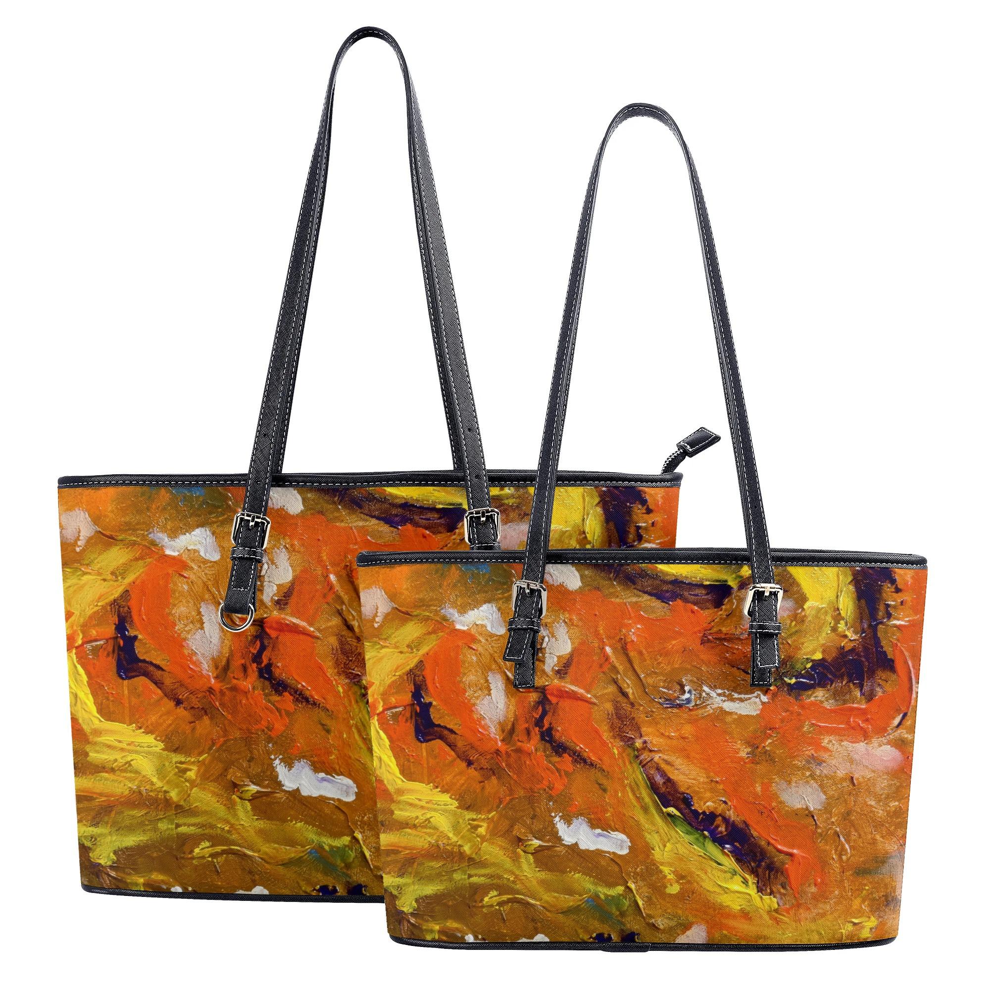 【直送品 同梱不可品】 和的魂 Takenao Wada ART(レザートートバッグ) レザートートバッグ レディース バッグ アート 抽象画 現代アート サイケ 個性派 モダンアート ART 【受注作成品｜ロミオニ防災グッズ保存水や食の店