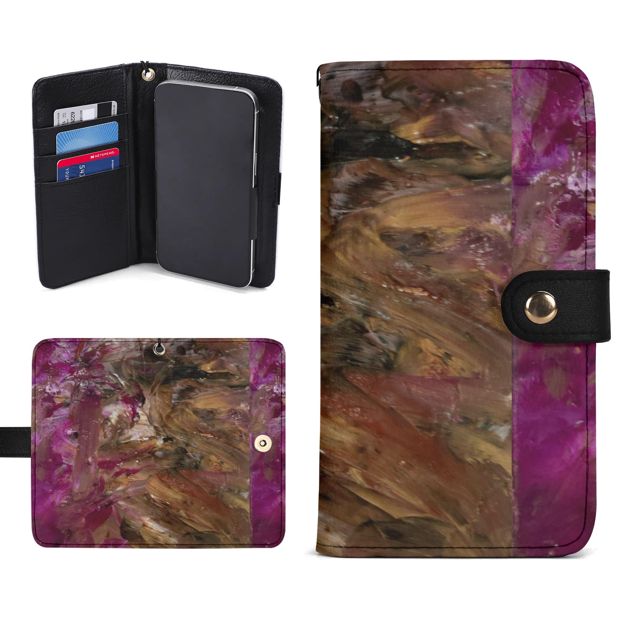 【直送品 同梱不可品】 復活の刻 Takenao Wada ART(手帳型スマホケース ブラック) 手帳型スマホケース ブラック ユニセックス アクセサリー アート 抽象画 現代アート サイケ 個性派