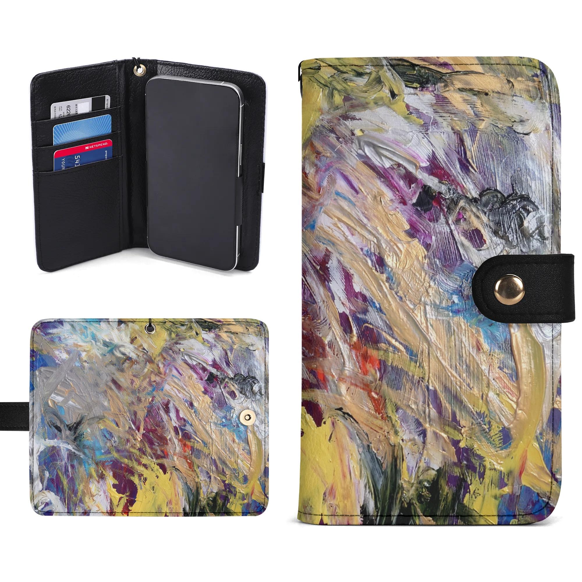 【直送品 同梱不可品】 終着点 Takenao Wada ART(手帳型スマホケース ブラック) 手帳型スマホケース ブラック ユニセックス アクセサリー アート 抽象画 現代アート サイケ 個性派 モダンアート
