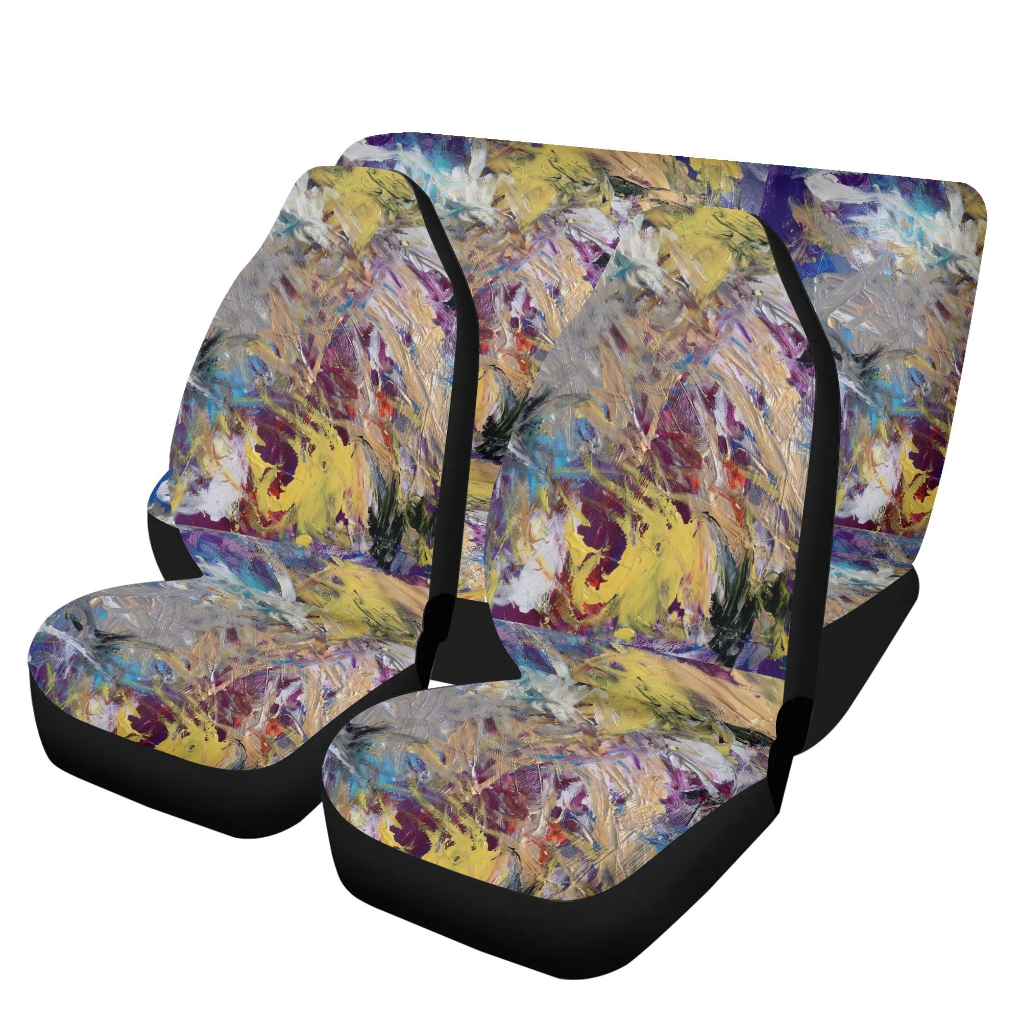 【直送品 同梱不可品】 終着点 Takenao Wada ART(カーシートカバーセット) カーシートカバーセット ユニセックス ホームデコレーション アート 抽象画 現代アート 個性派 モダンアート ART|ロミオニ防災グッズ保存水や食の店