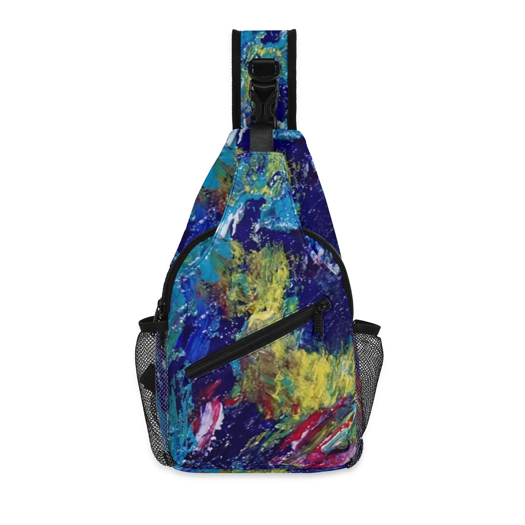 【直送品 同梱不可品】 Galaxy Takenao Wada ART(ポケット付きウエストポーチ) ポケット付きウエストポーチ ユニセックス バッグ アート 抽象画 現代アート サイケ 個性派 モダンアート ART