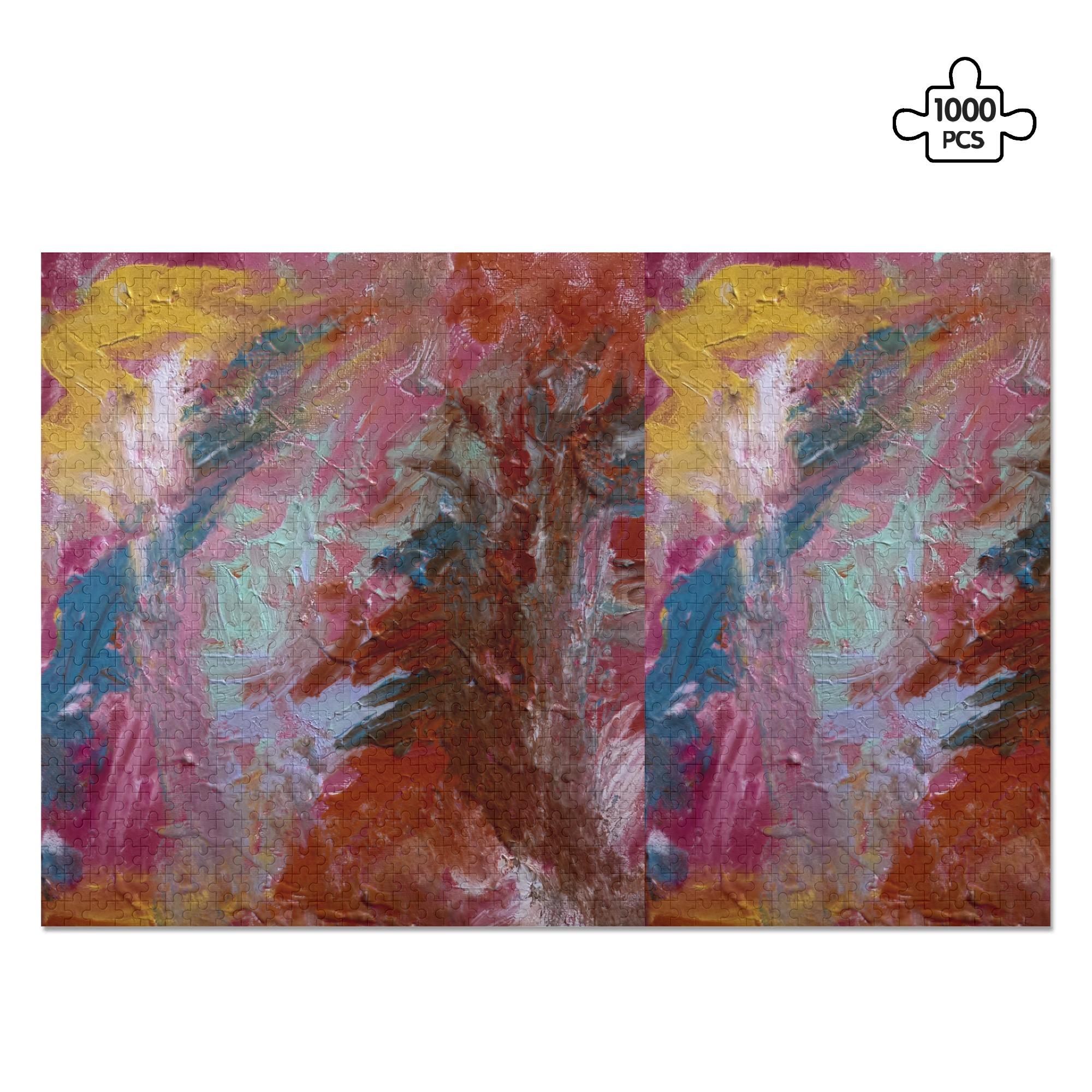 【直送品 同梱不可品】 誘惑の果てに Takenao Wada ART(ジグソーパズル1000ピース) ジグソーパズル1000ピース ユニセックス アクセサリー アート 抽象画 現代アート サイケ 個性派 高難度 ART
