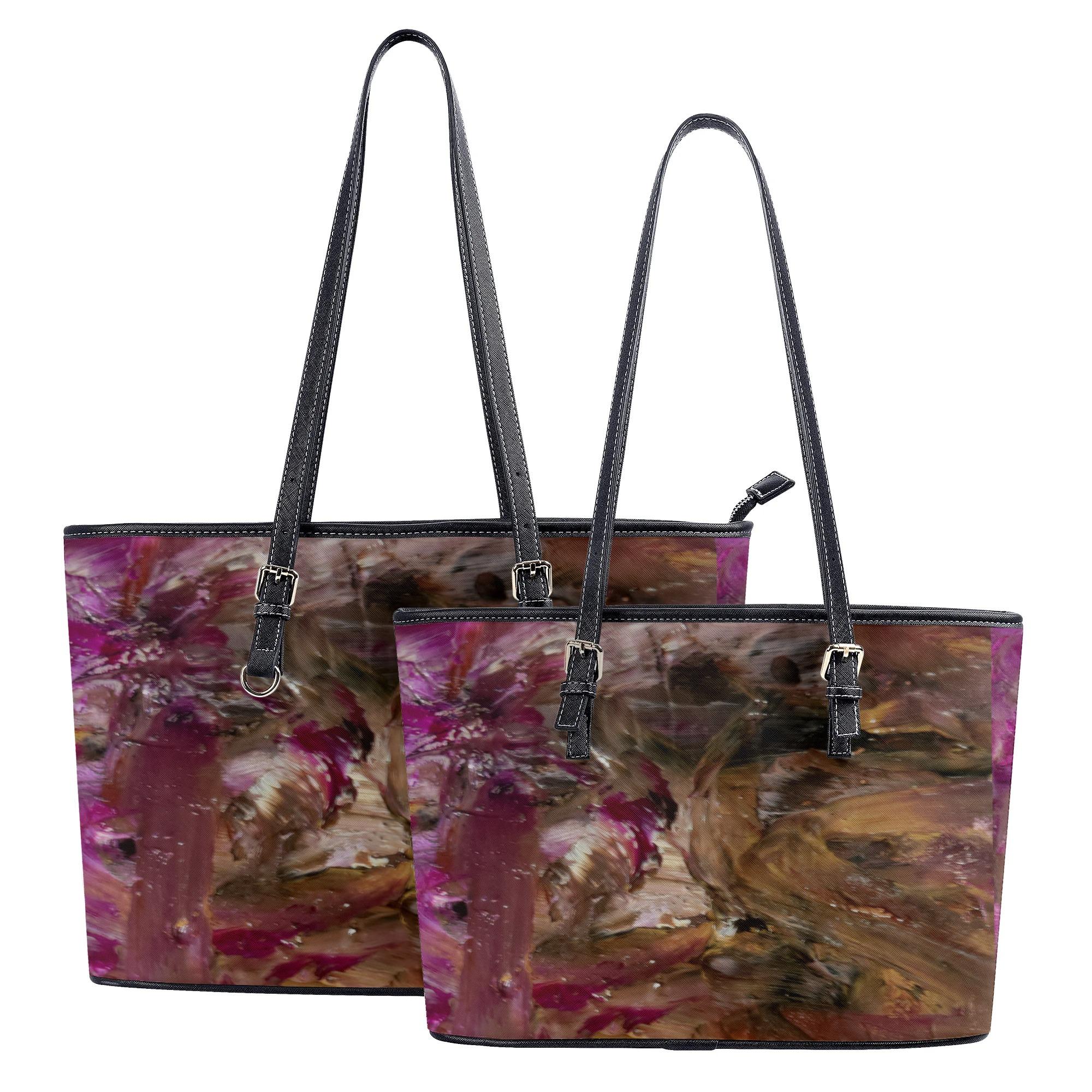 【直送品 同梱不可品】 復活の刻 Takenao Wada ART(レザートートバッグ) レザートートバッグ レディース バッグ アート 抽象画 現代アート サイケ 個性派 モダンアート ART 【受注作成品|ロミオニ防災グッズ保存水や食の店
