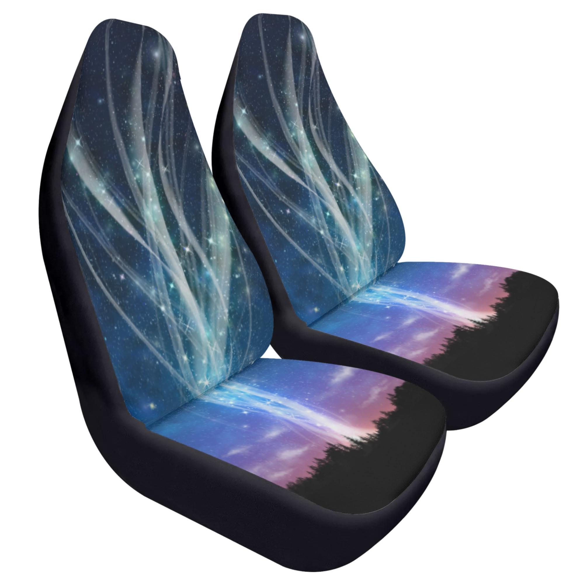 【直送品 同梱不可品】 光を紡ぐ夜空(カーシートカバー) カーシートカバー ユニセックス ホームデコレーション 全て アート 光 夜空 森 風景 幻想的 シルエット 冴木みやこ 【受注作成品