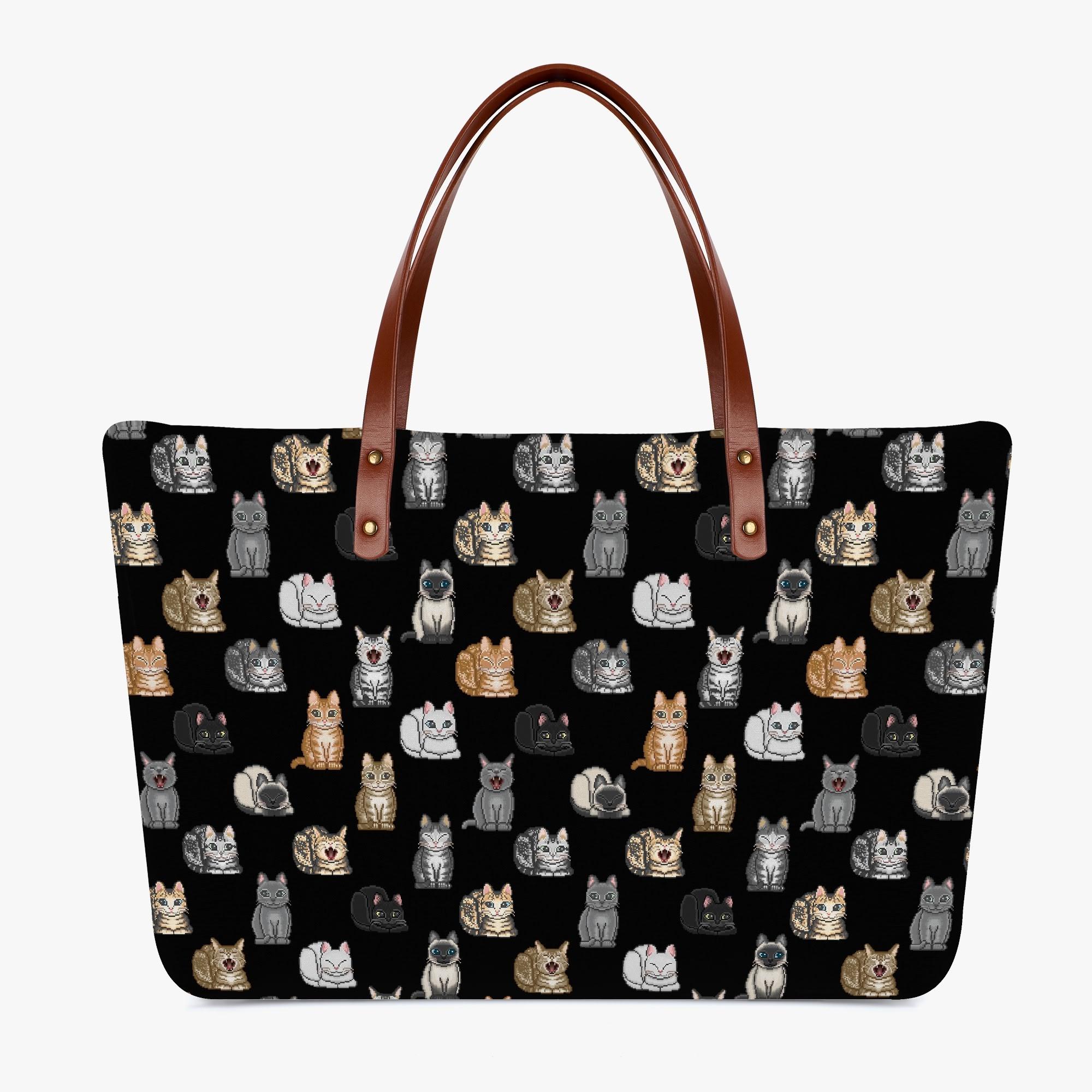 【直送品 同梱不可品】 NEKO_10K_TB(トートバッグ) トートバッグ レディース バッグ 全て 猫 ネコ ねこ CAT ペット アニマル 動物 ドット絵 nekototuribito 【受注作成品 返品キャンセル不可品】