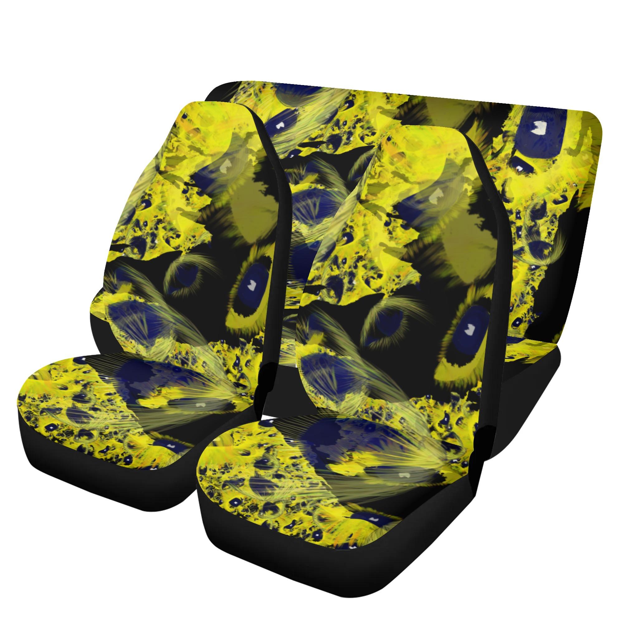 【直送品 同梱不可品】 世界総監視向日葵(カーシートカバーセット) カーシートカバーセット ユニセックス ホームデコレーション アート 花 植物 ひまわり 向日葵 Flower botanical 世界 瞳｜ロミオニ防災グッズ保存水や食の店