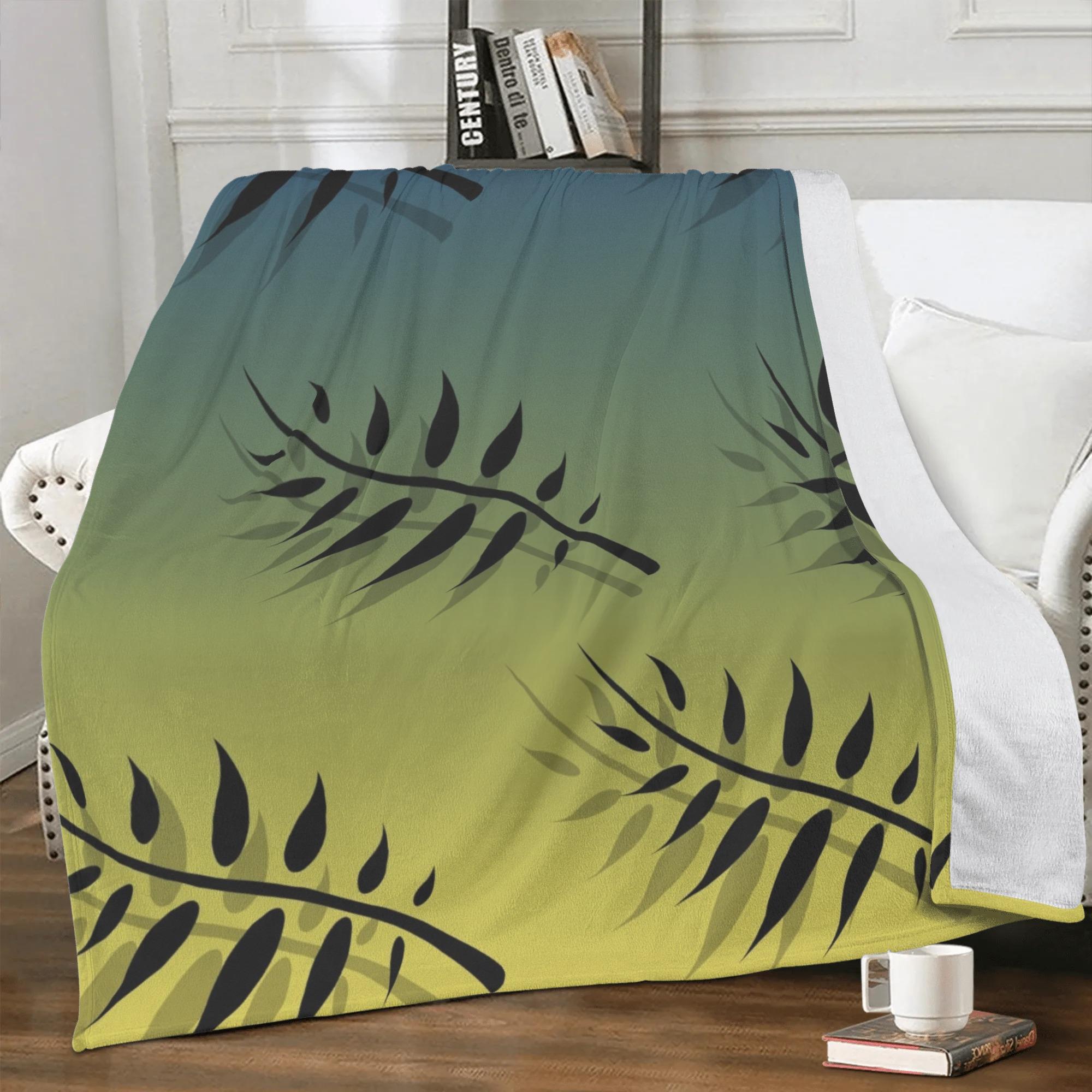 【直送品 同梱不可品】 Leaf art(ブランケット) ブランケット ユニセックス ホームデコレーション アート 葉っぱ originalアート megu 【返品キャンセル不可品】 5,645円