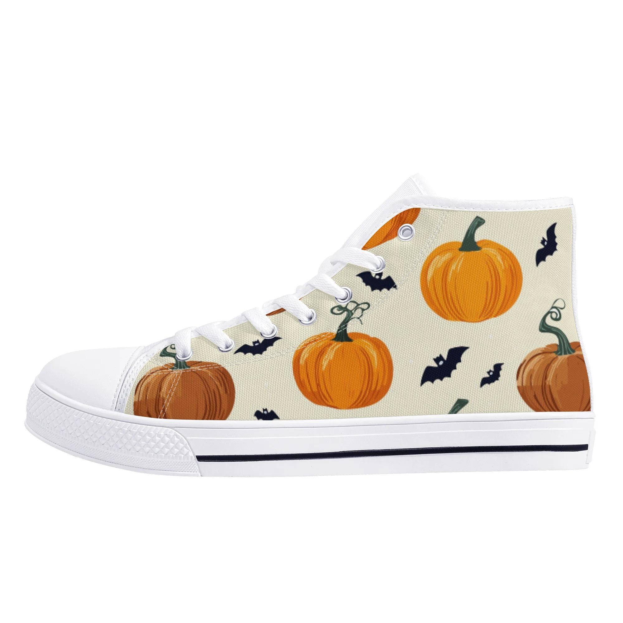 【直送品 同梱不可品】 ハロウィン ベージュ(ハイカットスニーカー) ハイカットスニーカー レディース メンズ シューズ 全て Halloween 秋 10月 松浦はれ 【受注作成品 返品キャンセル不可品】