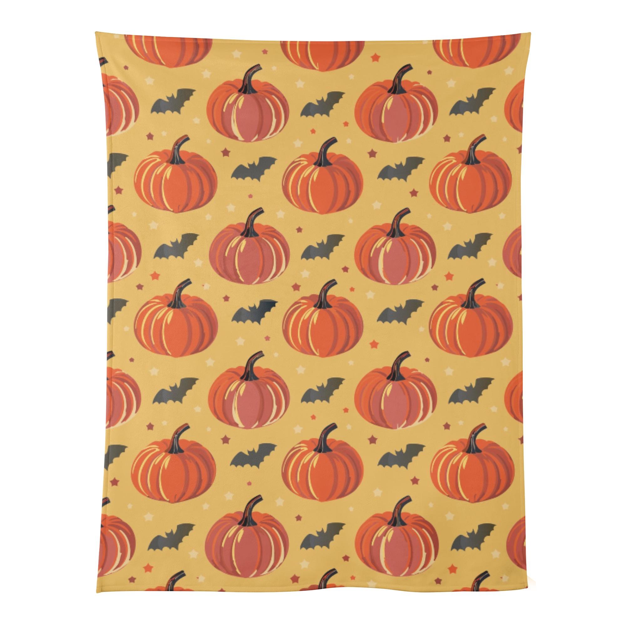 【直送品 同梱不可品】 ハロウィン オレンジ(ベビーブランケット) ベビーブランケット ユニセックス ホームデコレーション 全て オレンジ 秋 10月 松浦はれ 【受注作成品