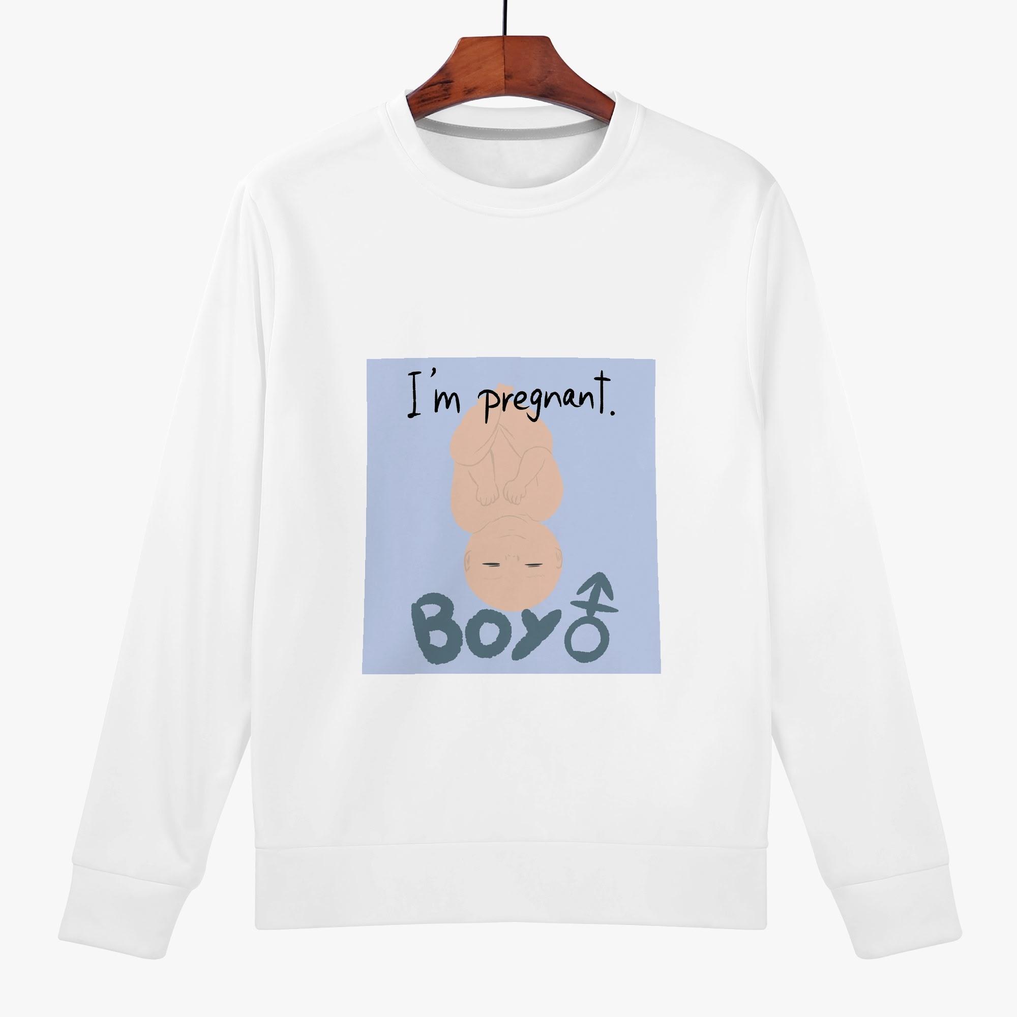 【直送品 同梱不可品】 pregnantTシャツ(レディーススウェット) レディーススウェット レディース 全て 松浦はれ 【受注作成品 返品キャンセル不可品】