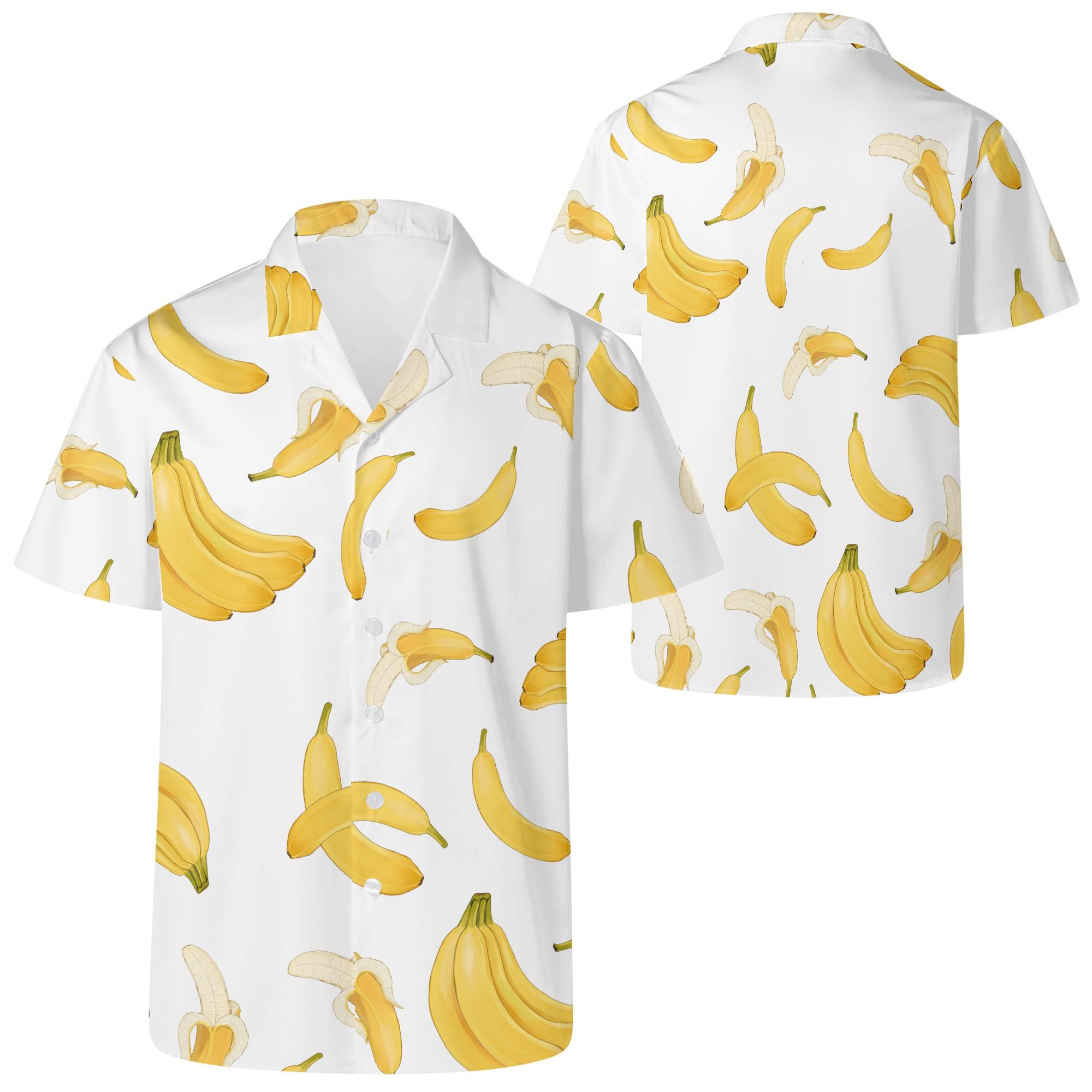 【直送品 同梱不可品】 banana(メンズカジュアルシャツ) メンズカジュアルシャツ メンズ 全て バナナ 面白い ギャグ プレゼント さとみん。 返品キャンセル不可品】