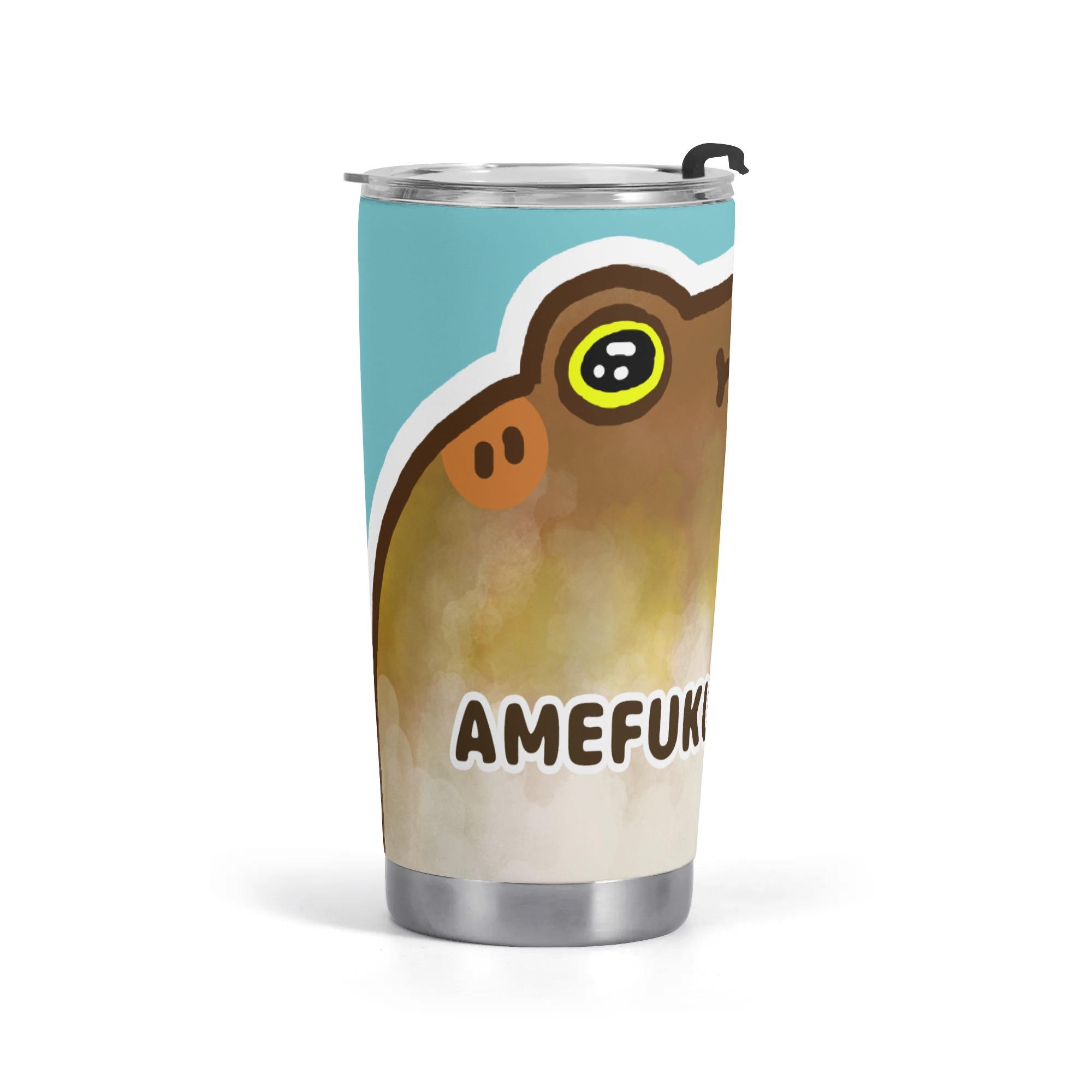 【直送品 同梱不可品】 amefukuragaeru(タンブラー) タンブラー ユニセックス アクセサリー 全て アメフクラガエル 蛙 かえる 両生類 可愛い 癒し系 きもかわ まんじゅう レア 珍しい プレゼント