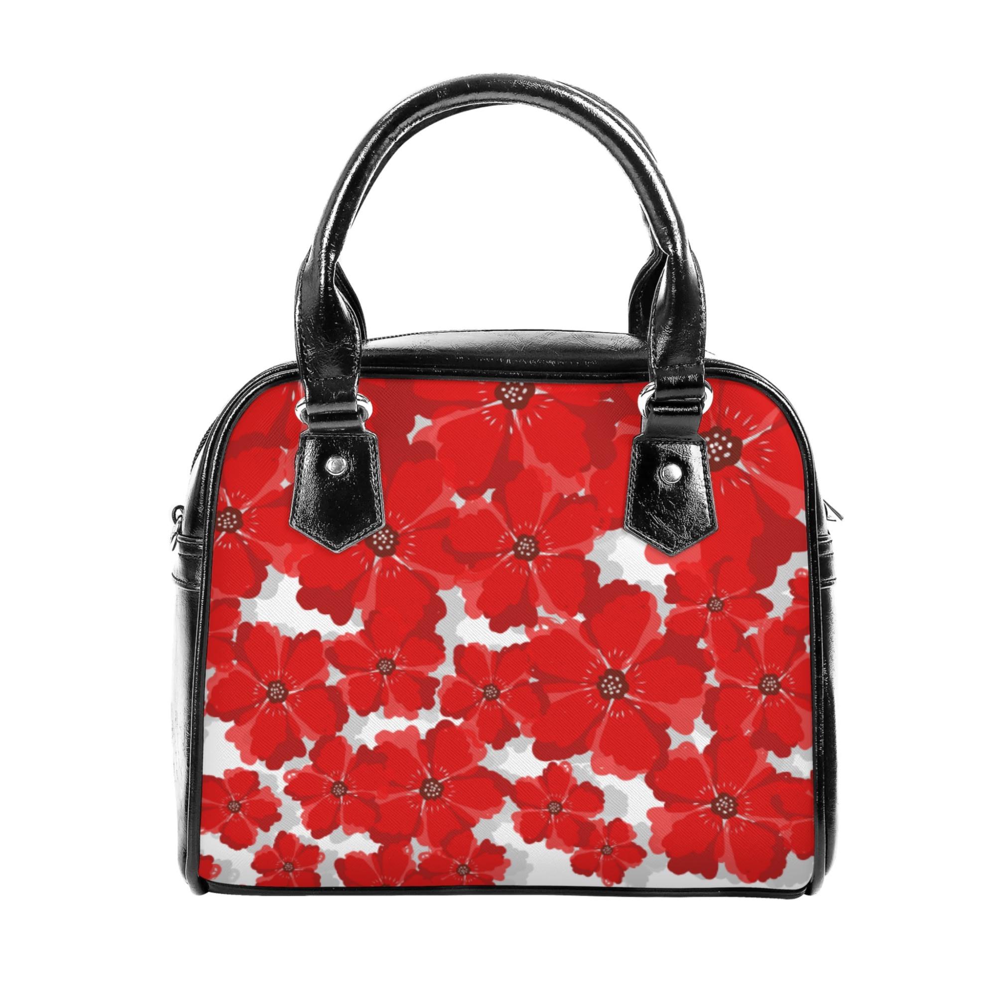 【直送品 同梱不可品】 ＲＥＤ ＦＬＯＷＥＲ(2WAYショルダーバッグ) 2WAYショルダーバッグ レディース バッグ アート 大きな花 キレイ 大人かわいい 女性 花柄 さとみん。 【受注作成品