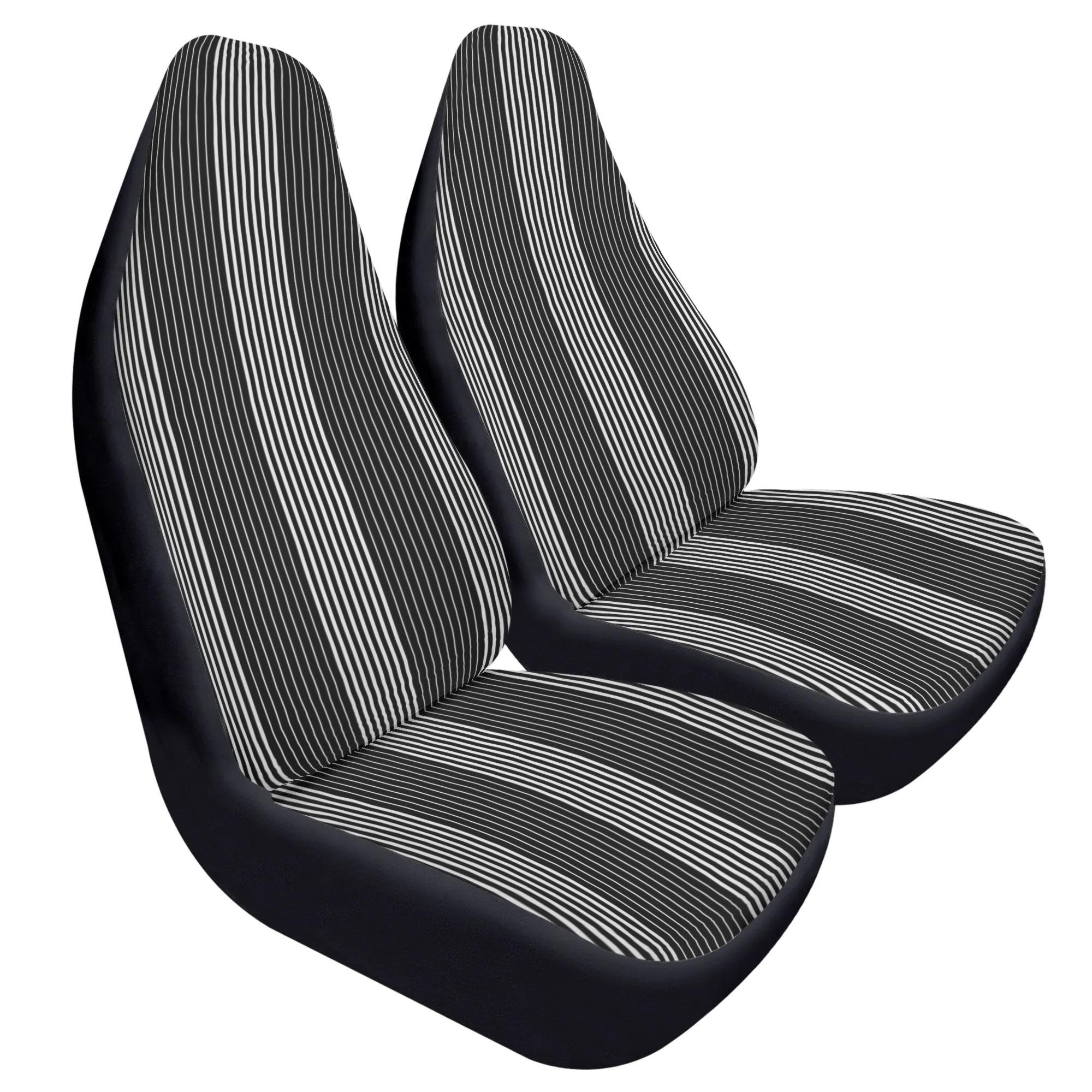 【直送品 同梱不可品】 Black&White(ソフトカーシートカバー) ソフトカーシートカバー ユニセックス ホームデコレーション 全て カーグッズ ホワイト ブラック White Black ボーダー シンプル cut