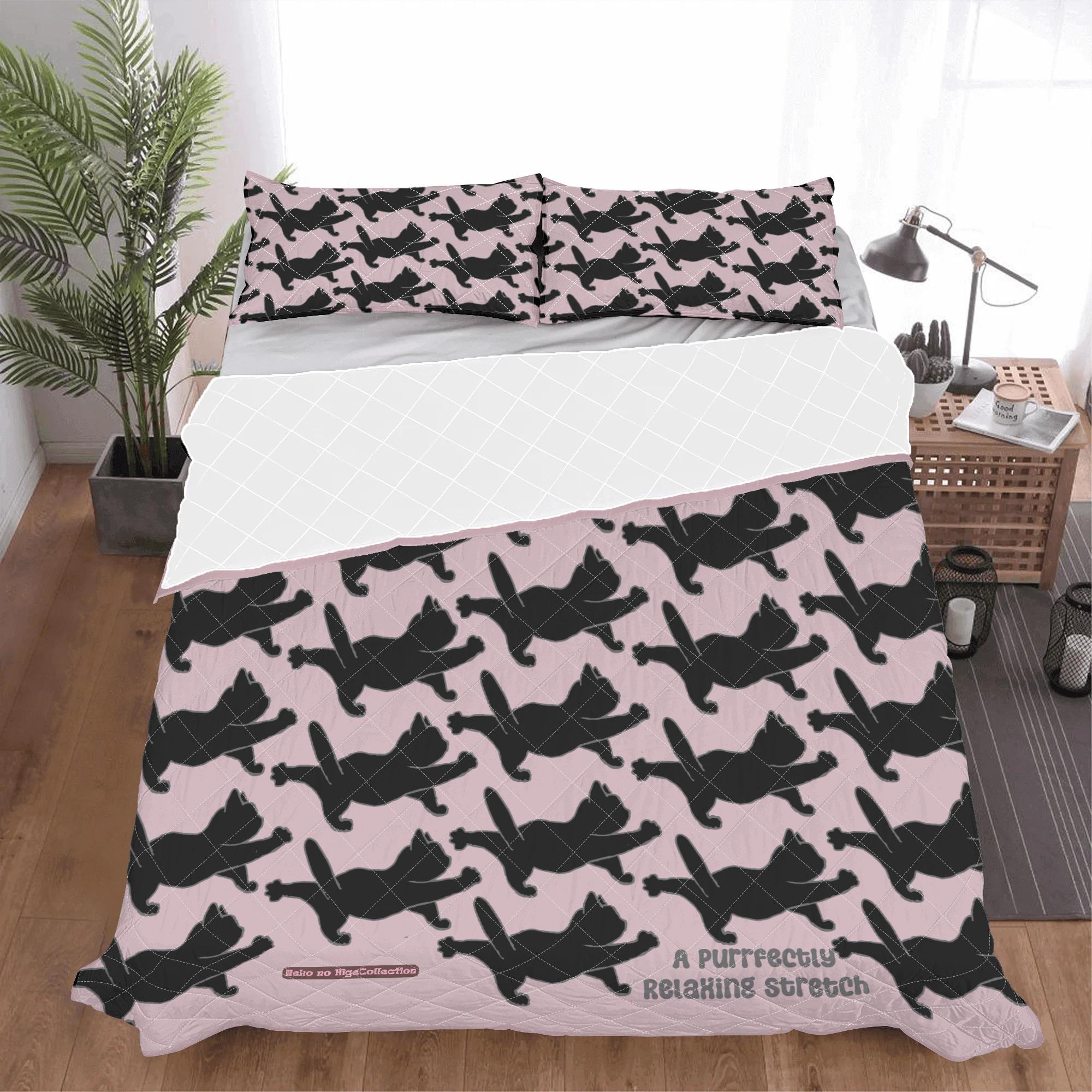 【直送品 同梱不可品】 ねこのひげあつめ。自由過ぎすとれっちぱたーん(夏布団（枕カバー 2枚セット）) 夏布団（枕カバー 2枚セット） ユニセックス ホームデコレーション 動物 猫 ギフト｜ロミオニ防災グッズ保存水や食の店