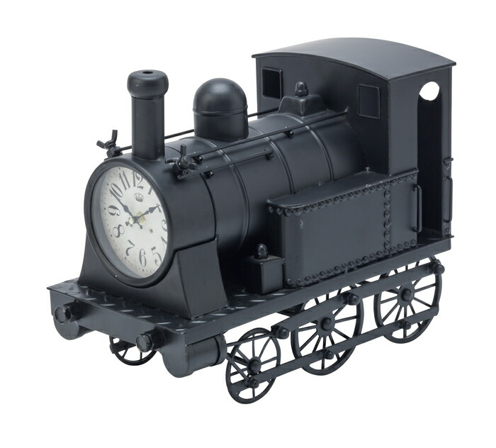 【直送品・大感謝価格】インテリアデコレーション vol.55 機関車クロック ブラック：31253/レッド：31254/ブルー：31255 W200&times;H330&times;D420mm 敬老の日｜ロミオニ防災グッズ保存水や食の店