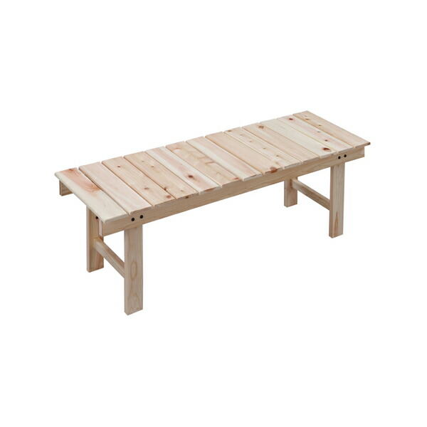 【直送品・大感謝価格】ほのぼの縁台 110cm 500460 W112&times;D38&times;H36.5cm ひのき 国産｜ロミオニ防災グッズ保存水や食の店