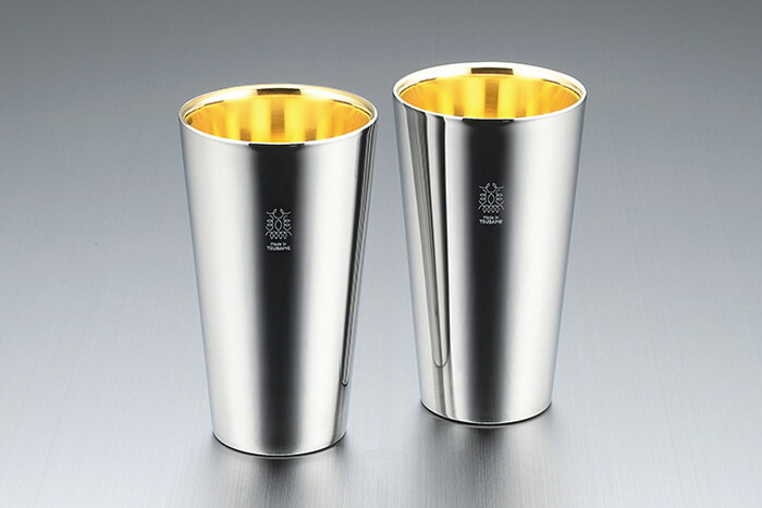 【直送品】金の贅 18-8ステンレスW構造 タンブラー2pc 内面24金メッキ TM-033 0233019 φ73×125mm 2022 STAGE GIFT CATALOG 229シリーズ【ヘルシ価格】キッチン用品 食器 グラス 酒用品 酒器 TSUBAME