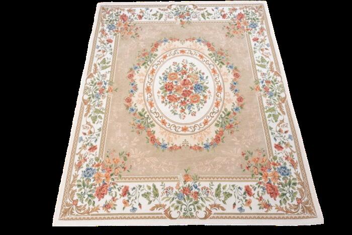 【直送品】ゴブラン織シェニールカーペット DS138 240×330cm ベージュ/グリーン DS13833BE/DS13833GN【ヘルシ価格】インテリア マット カーペット じゅうたん 絨毯