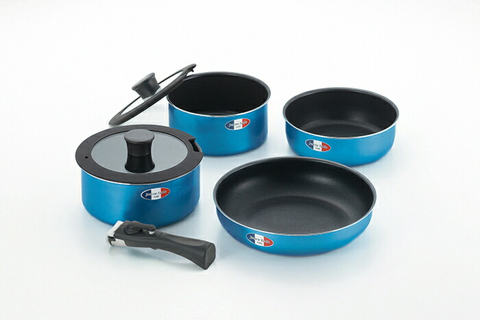 【直送品】ジャンヌ・エコール 着脱ハンドル鍋4点セット JE-123R 2023 STAGE GIFT CATALOG 229シリーズ【ヘルシ価格】キッチン用品 調理器具 料理 クッキング 鍋 フライパン
