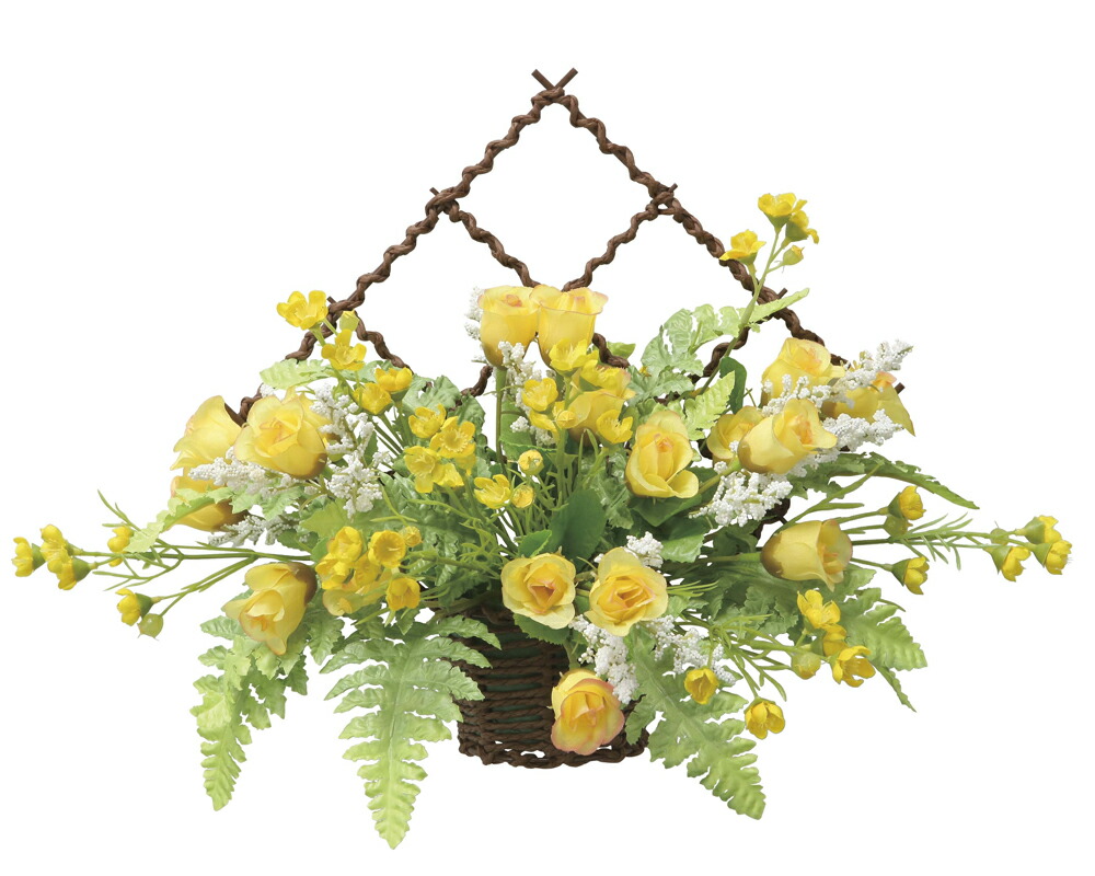 【直送品】壁掛けミニローズY 2556A48 W36×D20×H27cm 光触媒人工植物 光の楽園 2025【割引不可品】インテリア 人工観葉植物 アートフラワー ギフト 贈り物 花