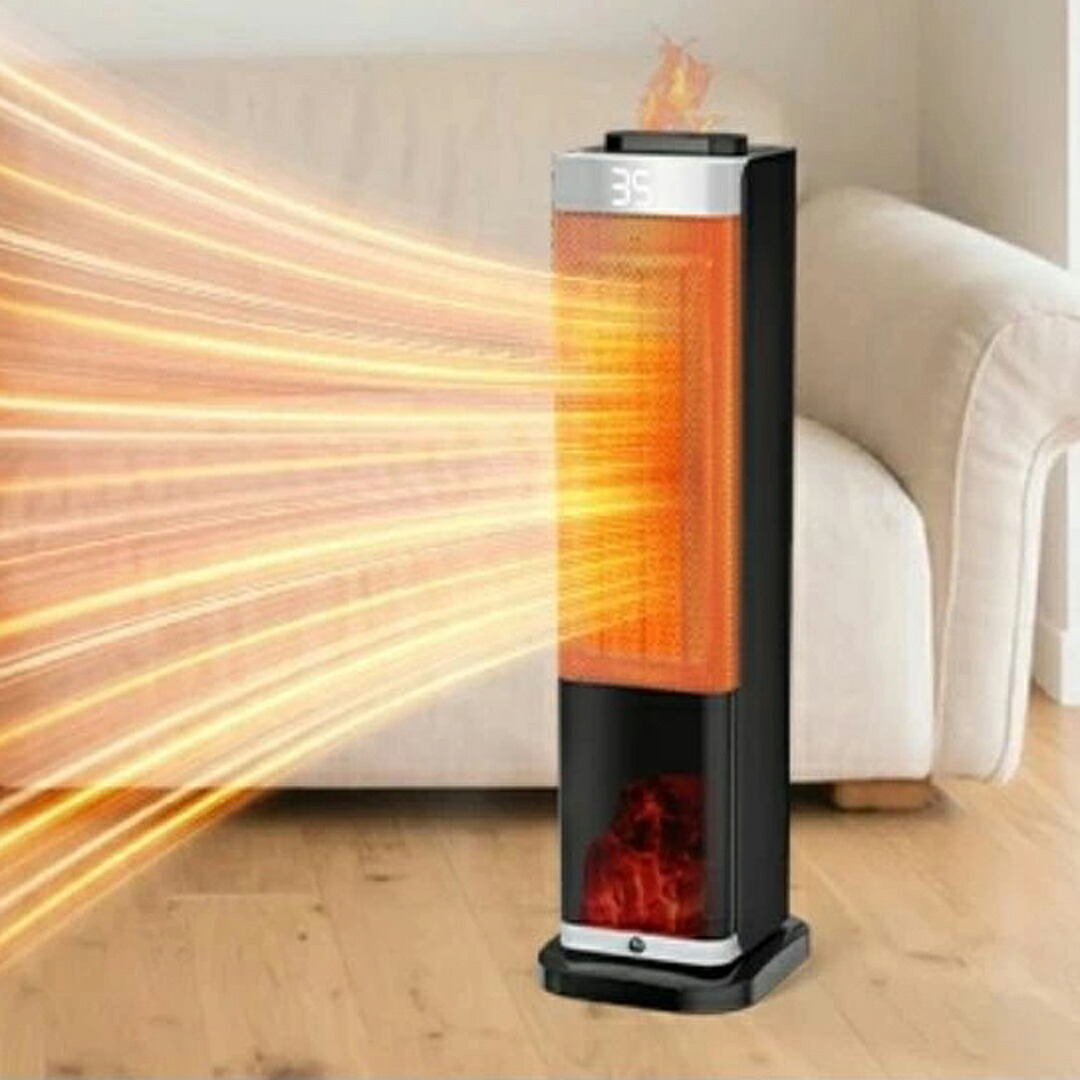 【直送品】加湿機能付きセラミックヒーター YND-JS-6A【ヘルシ価格】 暖房器具 加湿器 首振り スリムタイプ セラミックヒーター|ロミオニ防災グッズ保存水や食の店