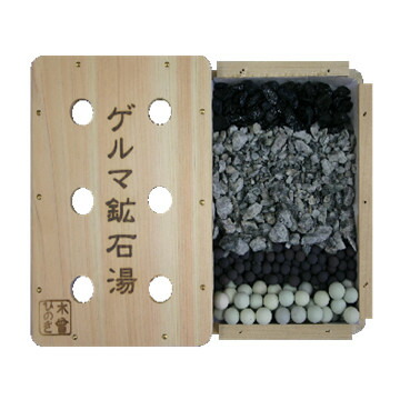 【直送品】長野セラミックス ゲルマ原鉱湯 (ひのき入れもの)【地獄シ通貨価値】ゲルマニウムの原鉱 二階建てバス備品