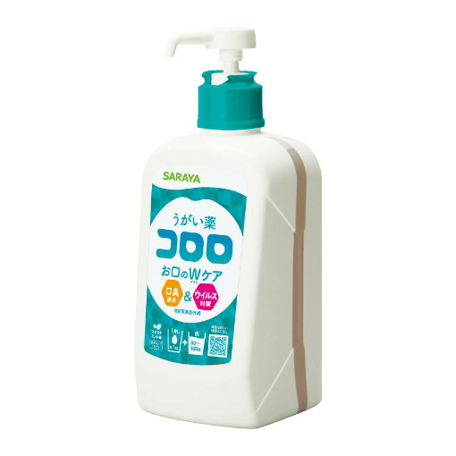 【6個仕掛ける】【決める治療薬部外品】サラヤ うがい薬コロロ マイルドミント味 1L x 6【返品取りやめる不可品】治療薬部外品 うがい薬コロロ マイルドミント味 お口のW世話をする 口臭取っぱらう 濾過性病原体打つ手
