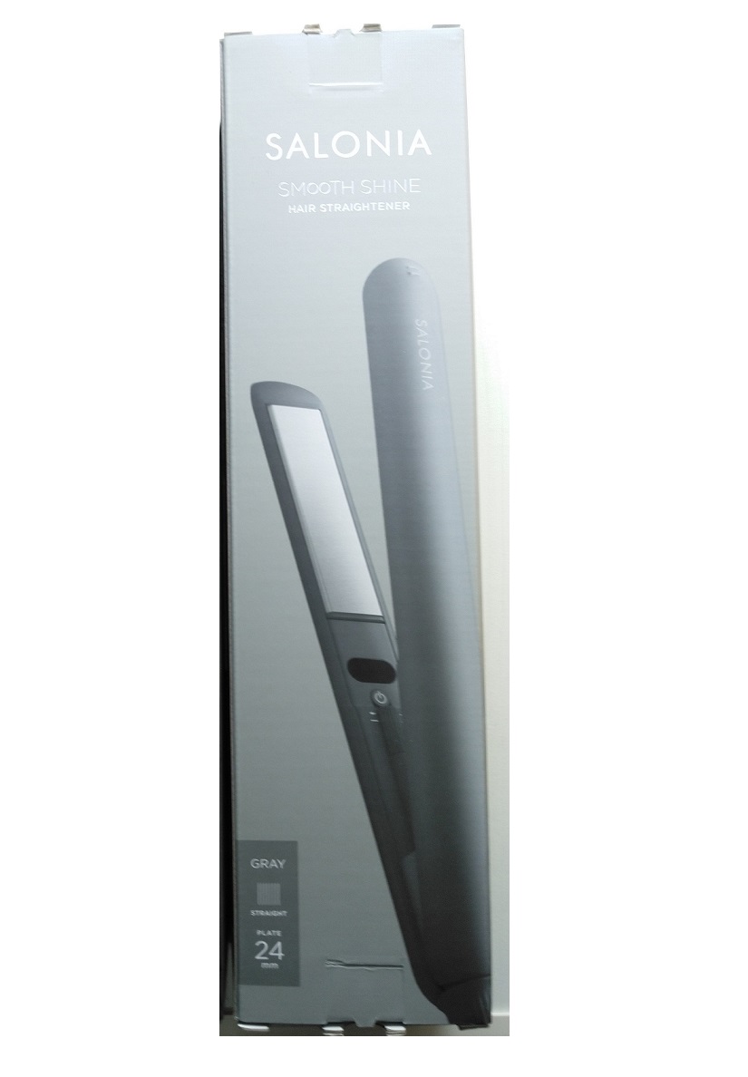 楽天市場】SALONIA サロニア ストレートヘアアイロン グレー 24mm