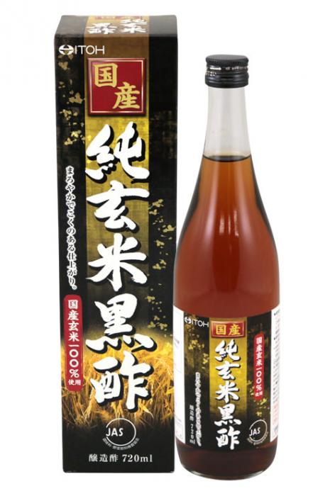 国産純玄米黒酢 720ml思わしい食料雑貨類 思わしい酢 国産 純玄米黒酢 井藤漢方製薬