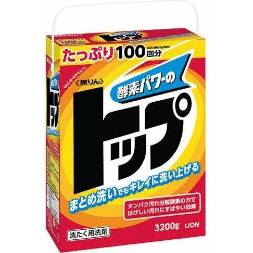 【6個セット】無りんトップ 3200g×6個セット送料無料 洗濯用洗剤 酵素配合 無りん 大容量 粉末洗剤|ロミオニ防災グッズ保存水や食の店