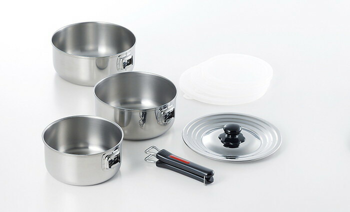 【直送品】エクセレントシェフ ワンタッチクッカー着脱式 片手鍋16cm＆18cm＆20cm EXC-103 0386061 2022 STAGE GIFT CATALOG 229シリーズ 母の日【ヘルシ価格】 キッチン用品 調理器具 片手鍋 ハンドル着脱式 鍋 セット
