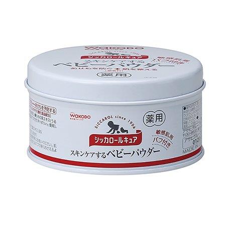 【6個セット】【医薬部外品】シッカロールキュア 140gx6個セット【直送品】 ベビー スキンケア 薬用 ベビーパウダー 敏感肌用パフ付き
