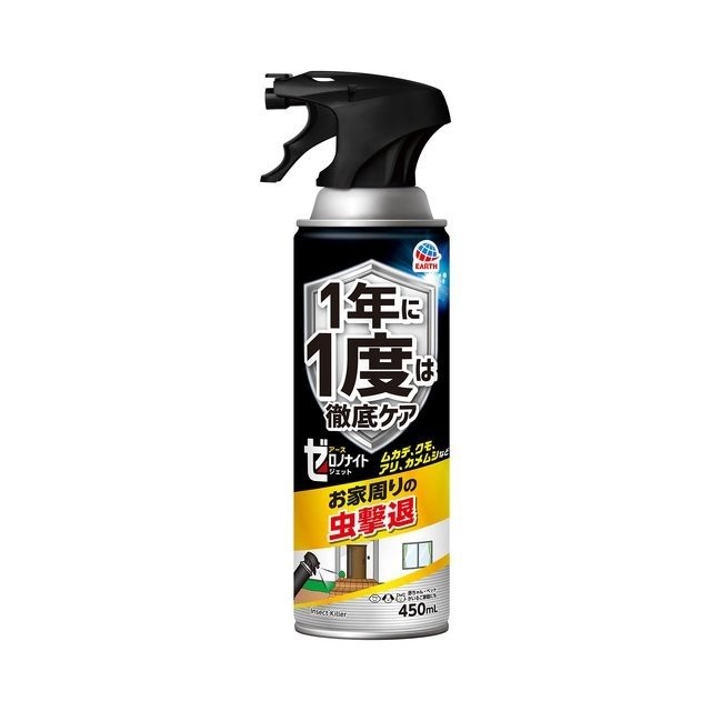 【直送品】【20個セット】ゼロノナイト イヤな虫用 ジェット 450mlx20個セット 虫除け 殺虫剤 虫除けスプレー
