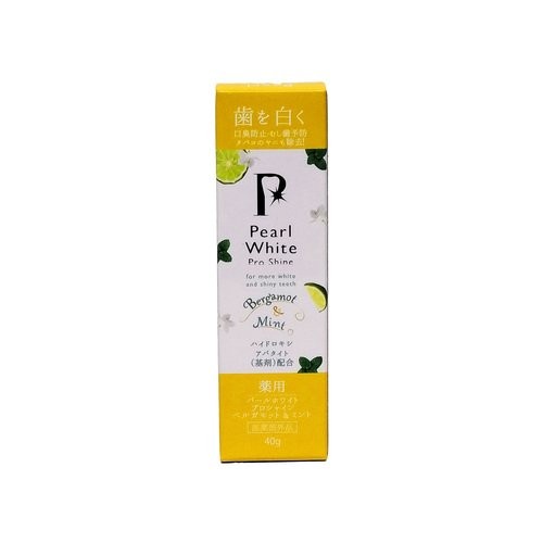 【直送品】【17個セット】【医薬部外品】薬用パールホワイトプロシャイン ベルガモット＆ミント 40gx17個セット デンタルケア 歯磨き粉 薬用 ハミガキ