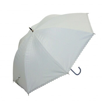 【メーカー直送（大型）】藤田屋 晴雨兼用長傘ショート 50cm ヒートカット 無地 ホワイト SS-1307(KT)【お寄せ品、返品キャンセル不可。欠品終売時連絡あり】