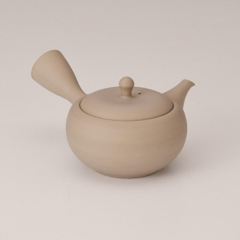 高資白泥いぶし菊丸急須 Y111【お寄せ品、返品キャンセル不可。欠品終売時連絡あり】