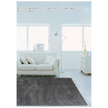 【直送品】シャギーラグ　Light wash ライトウォッシュ Gray　グレー 200×240【お寄せ品、返品キャンセル不可。欠品終売時連絡あり】