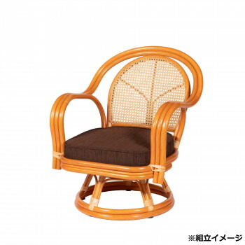 【直送品】ラタン 回転椅子 ミドルタイプ RCH15【お寄せ品、返品キャンセル不可。欠品終売時連絡あり】|ヘルシー救急BOX